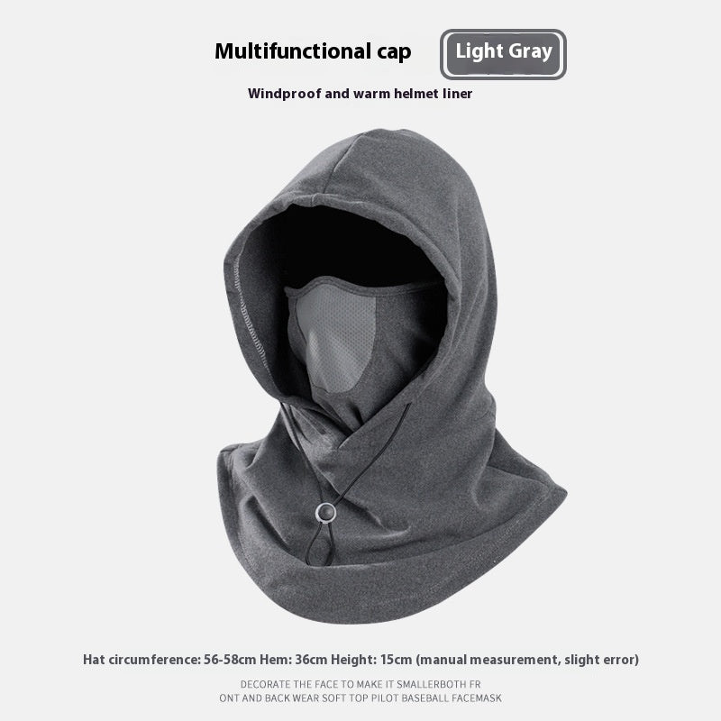3-in-1 Thermal Fleece Balaclava | Windproof Hood, Neck Warmer & Face Mask in One | Warm Winter Ski, Cycling, Running & Dog Walking Hat for Men & Women | Adjustable Drawstring | 4 Colours — photo 16