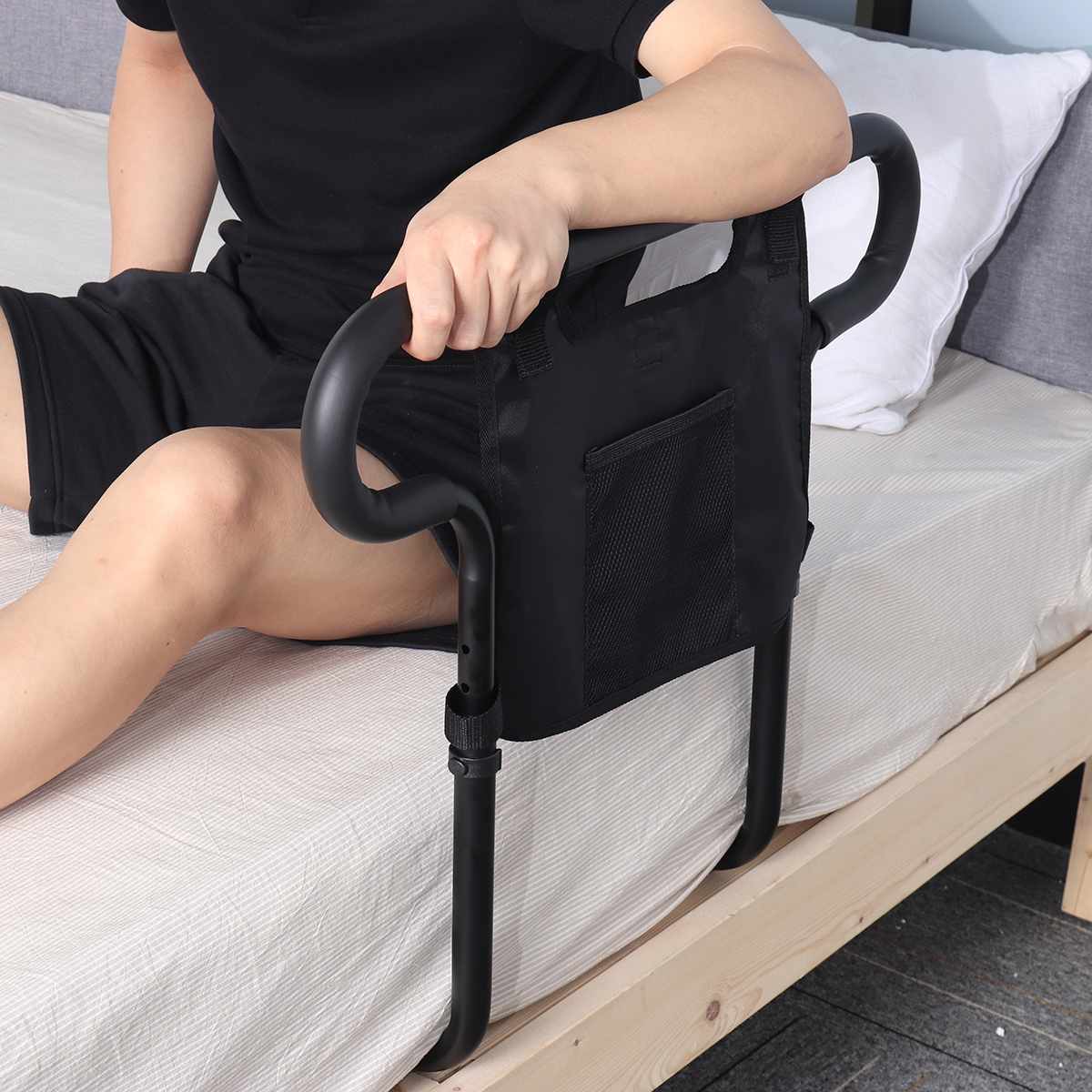 Aluminium Bed Rail For Elderly Adults, With Storage Pouch — photo 1