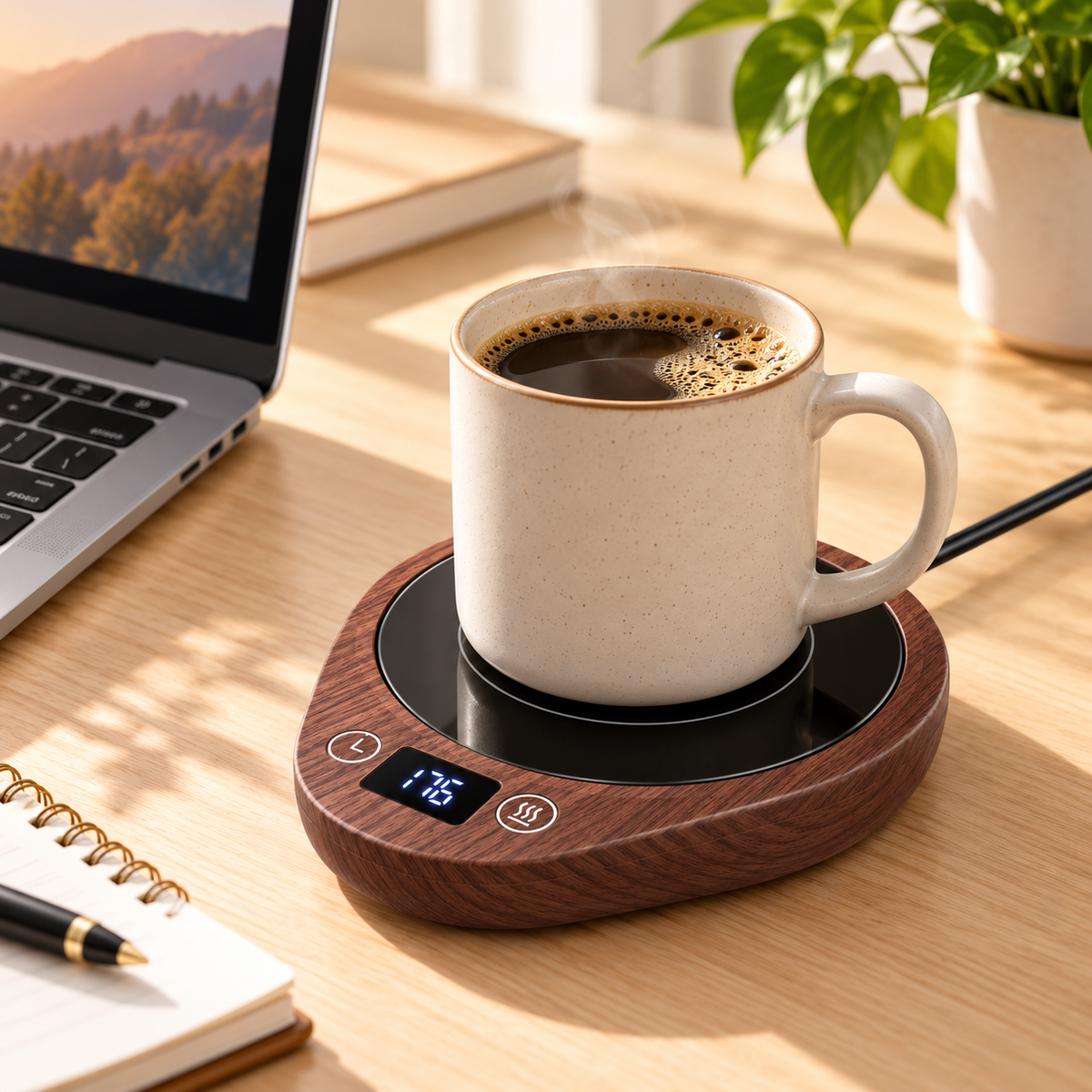 Coffee Mug Warmer with Temperature Control and Timer Function — photo 5