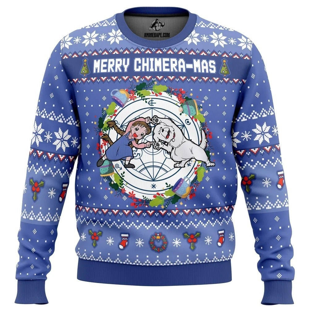 Funny Ugly Christmas Sweater – Men's Novelty Character Print Long Sleeve Pullover — photo 12