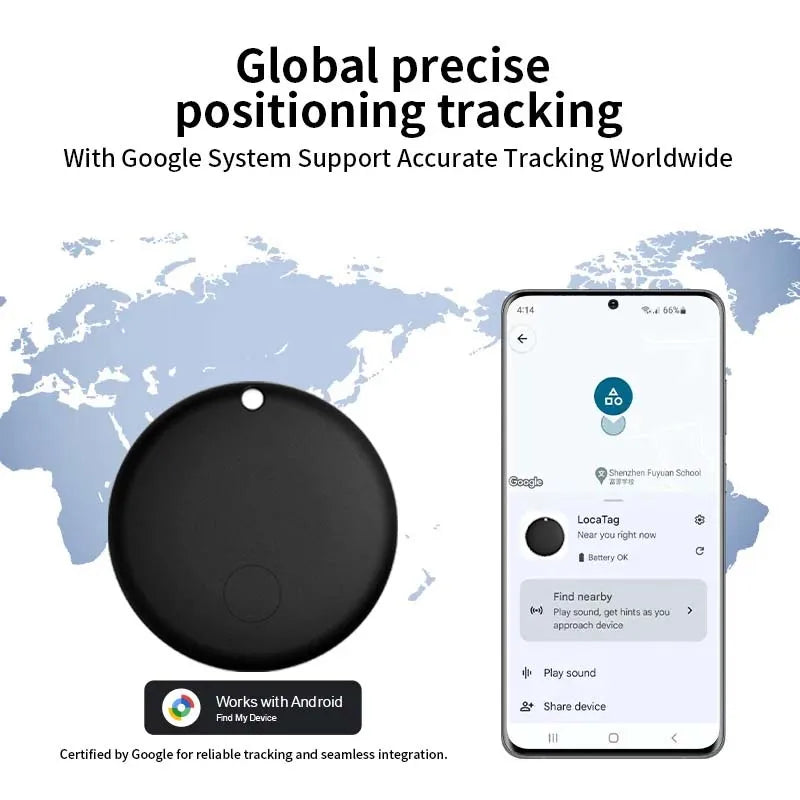 Smart Tracker Collar for Cats and Dogs – Pet Tracker for Android, Works with Google Find My Device, Reflective — photo 14