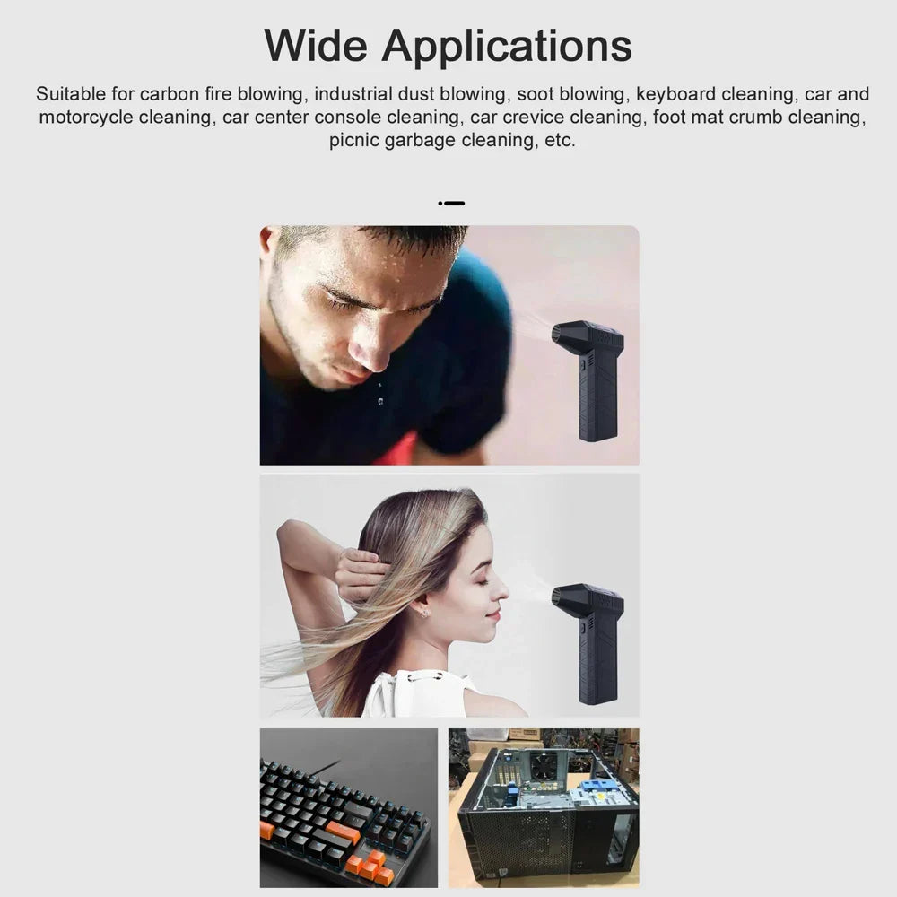 Electric Air Duster Cordless Handheld High Speed Cleaning Blower — photo 8