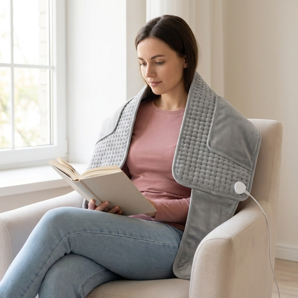 Electric Heating Pad Belt with 10 Heat Settings and Pocket — photo 8