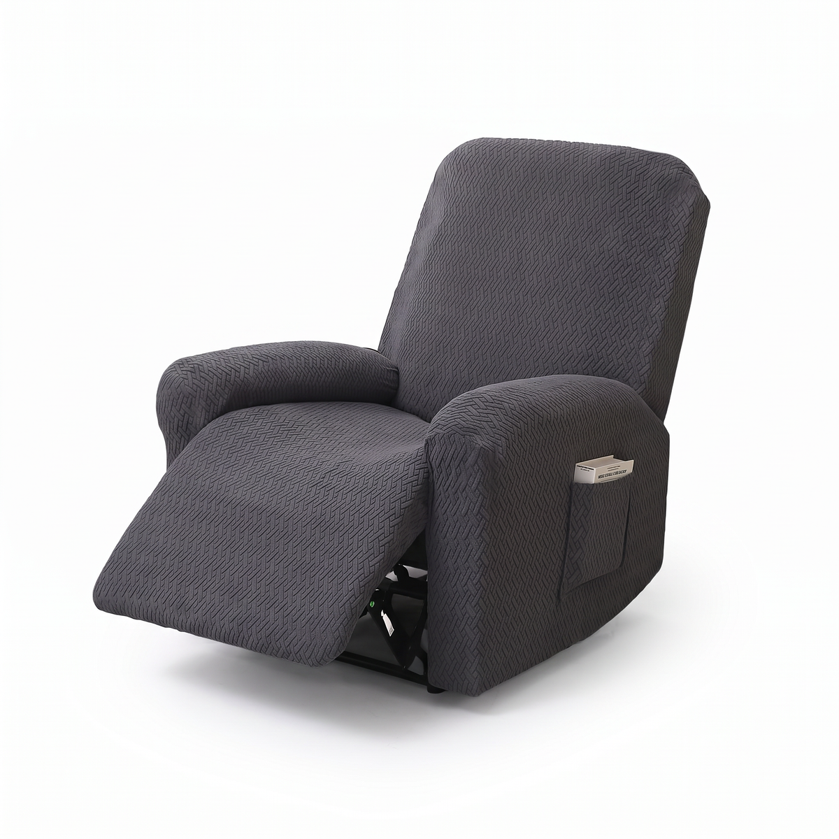 Fitted Stretch Recliner Slipcover with Pocket — photo 1