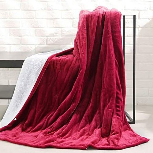 Electric Blanket and Double-Sided Sherpa Blanket with Sheep's Wool Remote Control — photo 12