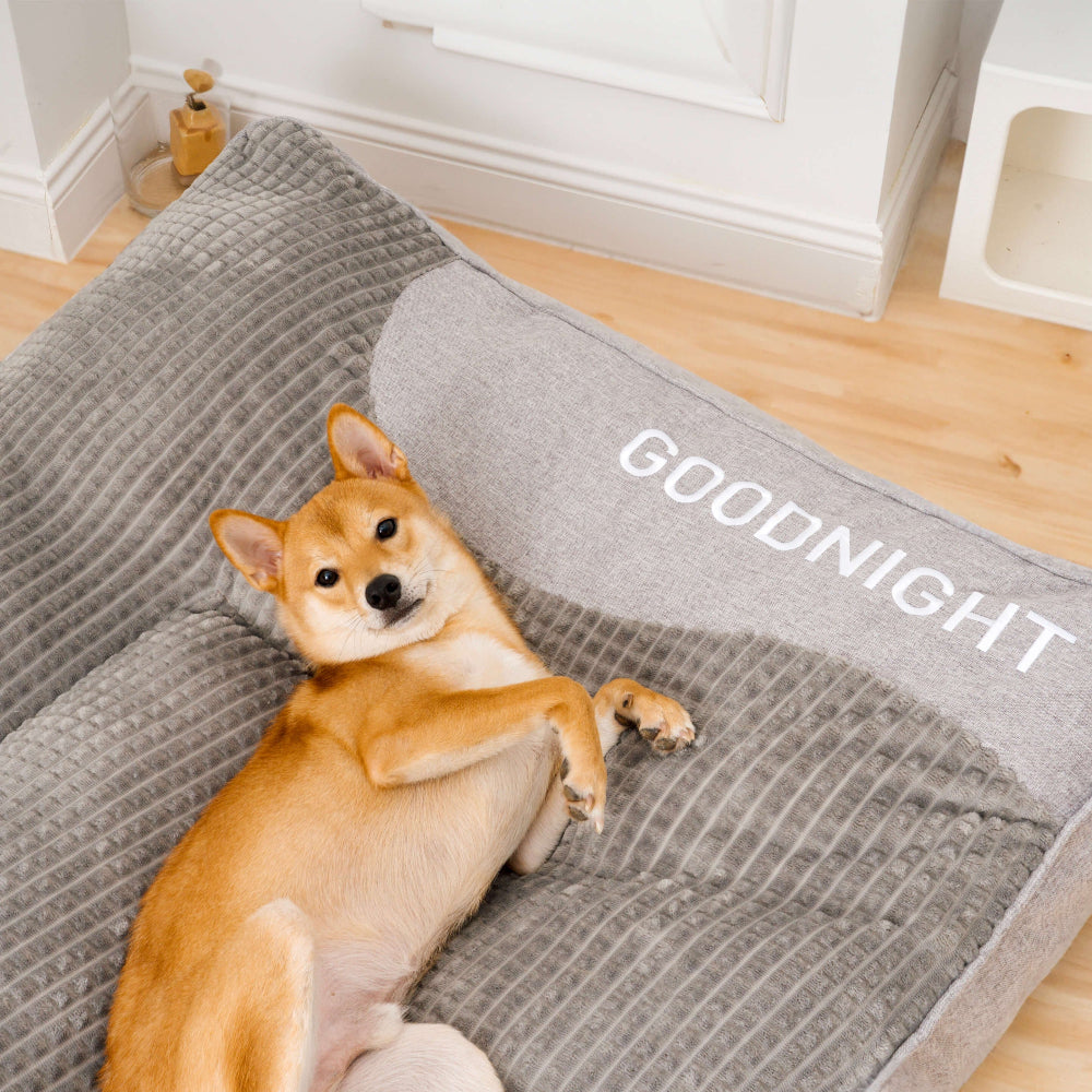 Large Orthopedic Dog Bed — Deep Padding and Contoured Bolster Edges — photo 8