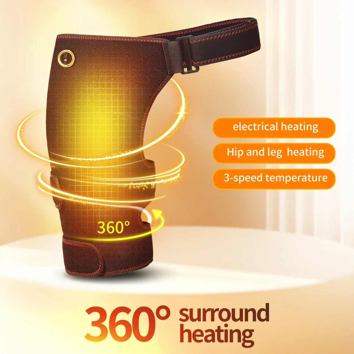 Heated Hip Support Brace – Cordless Massager for Sciatica and Back Pain — photo 11