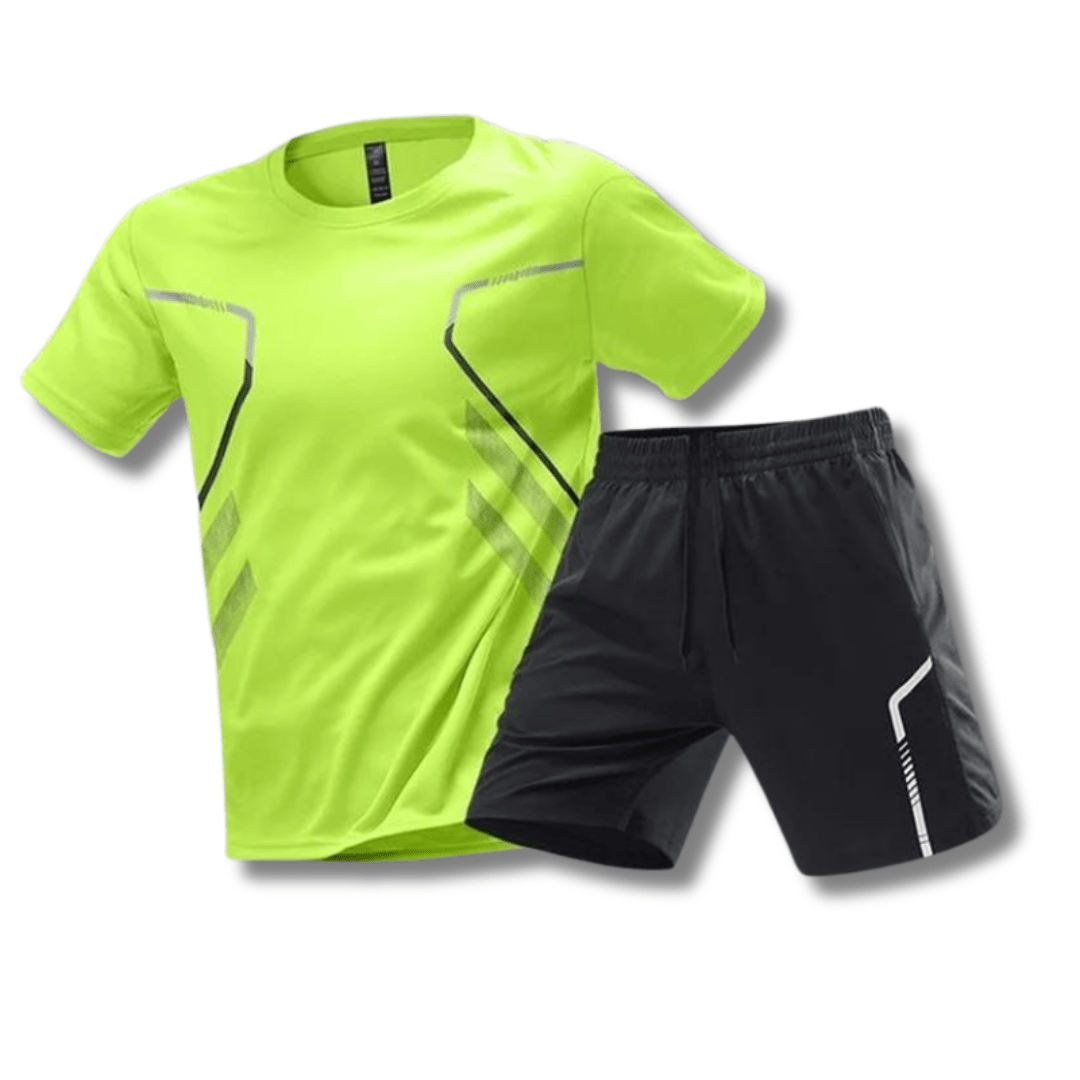 Men's Athletic Set – Breathable T-Shirt & Shorts Workout Outfit, Quick Dry, 6 Colours, M–5XL – Hommes — photo 6