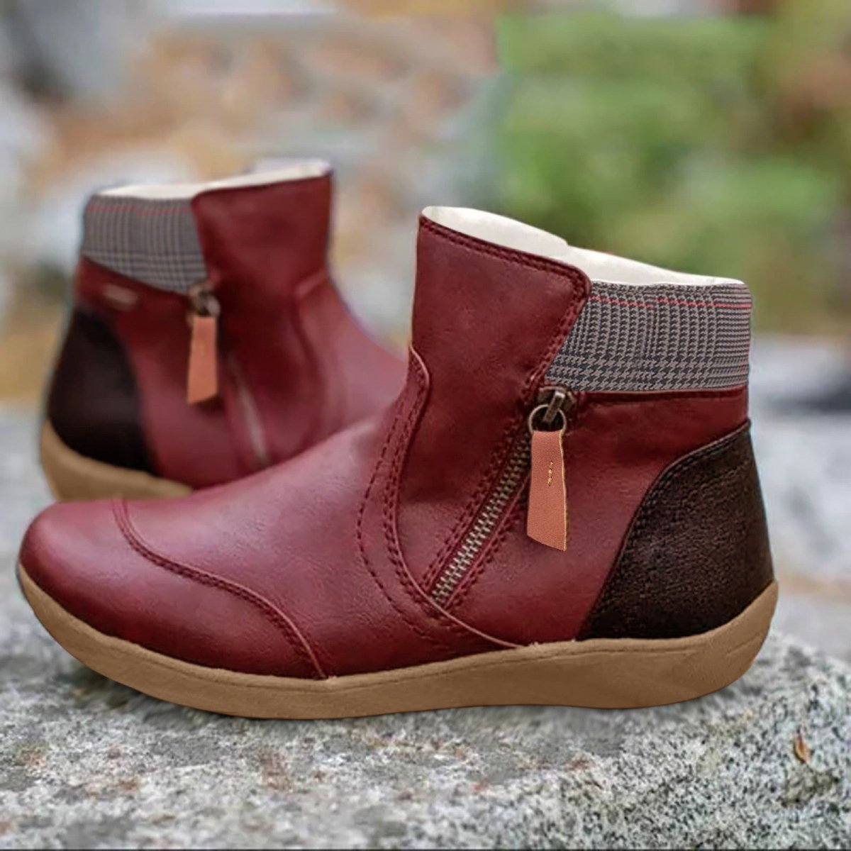 Women's Water-Repellent Ankle Boots – Booties with Side Zip & Non-Slip Tread, 5 Colours, EU 34–44 – Luna — photo 5
