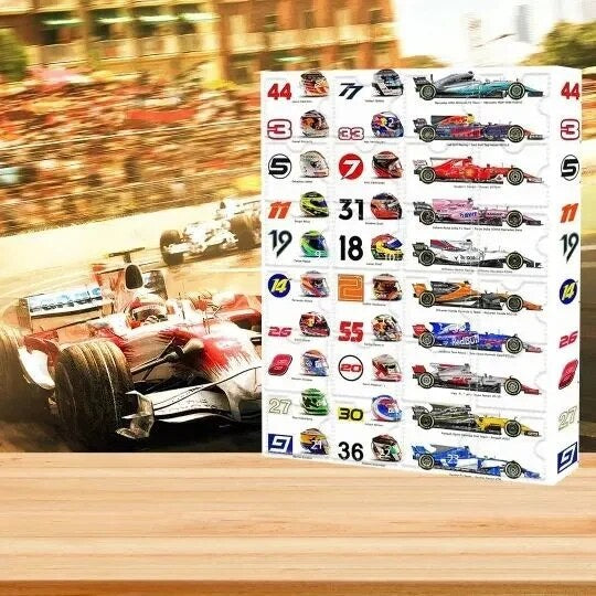 Race Car Advent Calendar – 24 Models, Paper Box, Desk Display — photo 3