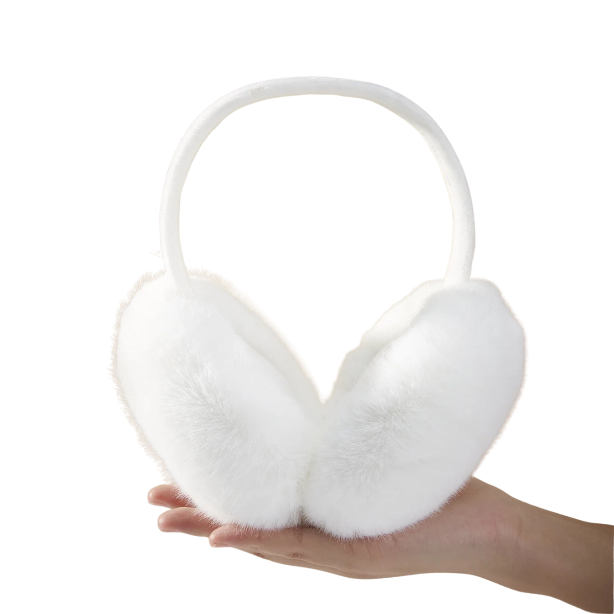 Faux Rabbit Fur Earmuffs Foldable Winter Ear Warmers for Adults — photo 14
