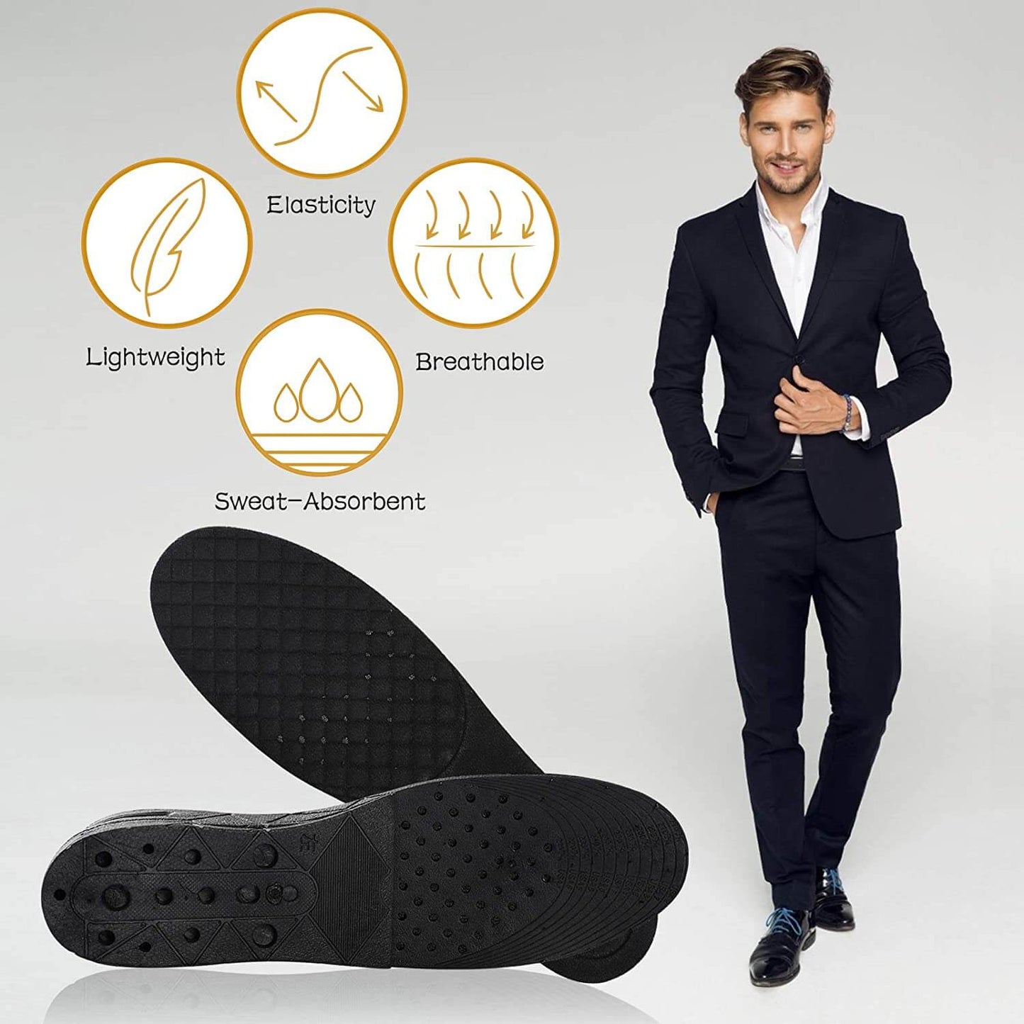 Height High Increase Shoe Insoles - Perdepo