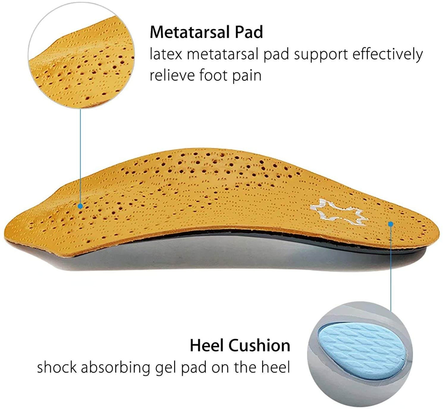 Light Leather Foot Shoe Inserts - Perdepo
