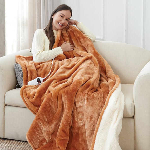 Electric Reversible Heated Throw — photo 1