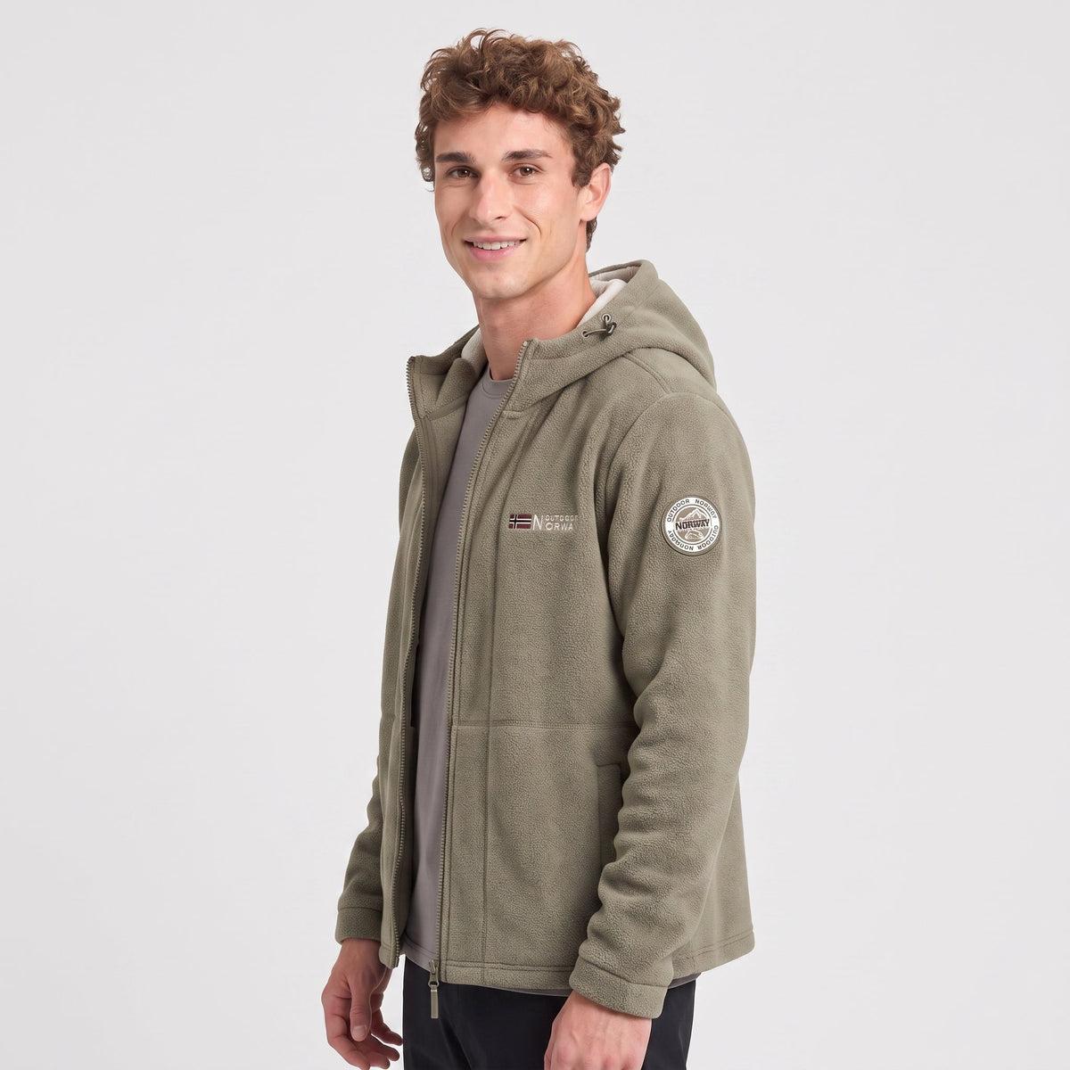 Men's Windproof Hooded Fleece Jacket for Walking & Hiking — photo 25