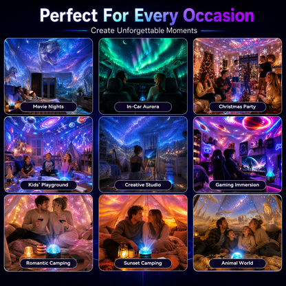 360° Dynamic Galaxy Sky Projector Night Light with Gooseneck and USB Power — photo 2
