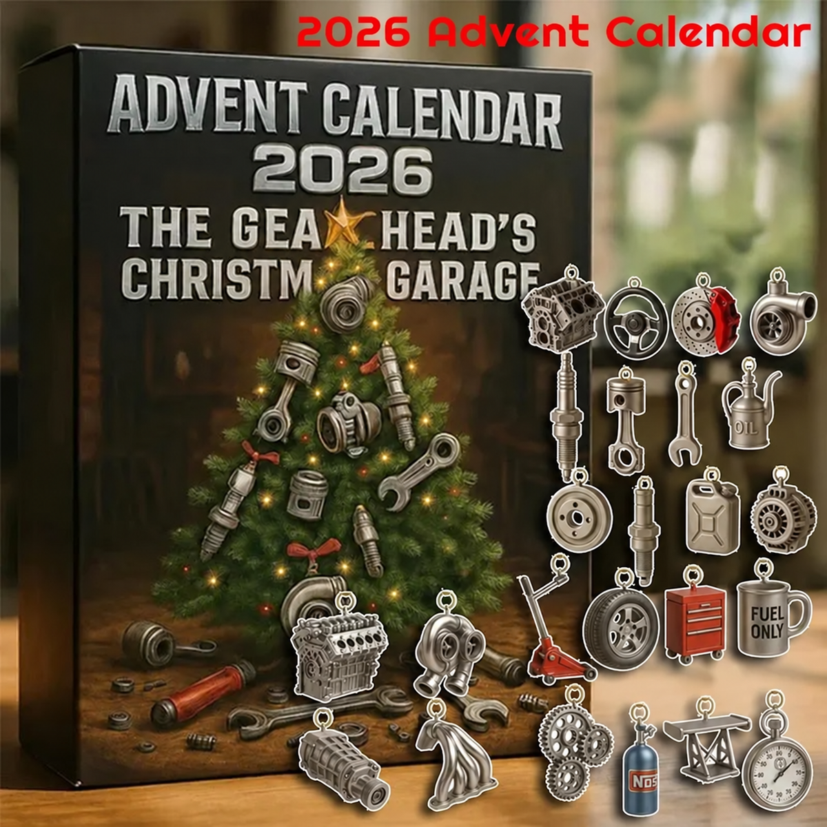 The Gearhead's Christmas Garage 2026 Advent Calendar - 24-Day Tool-Themed Surprise Blind Box for Car Enthusiasts — photo 1