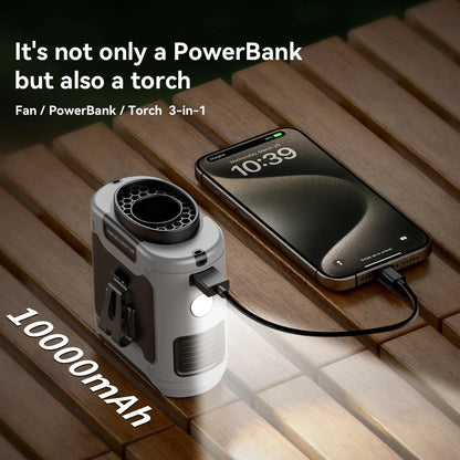 Waist Fan | Clip-On Hands-Free & 10000mAh Power Bank — photo 3