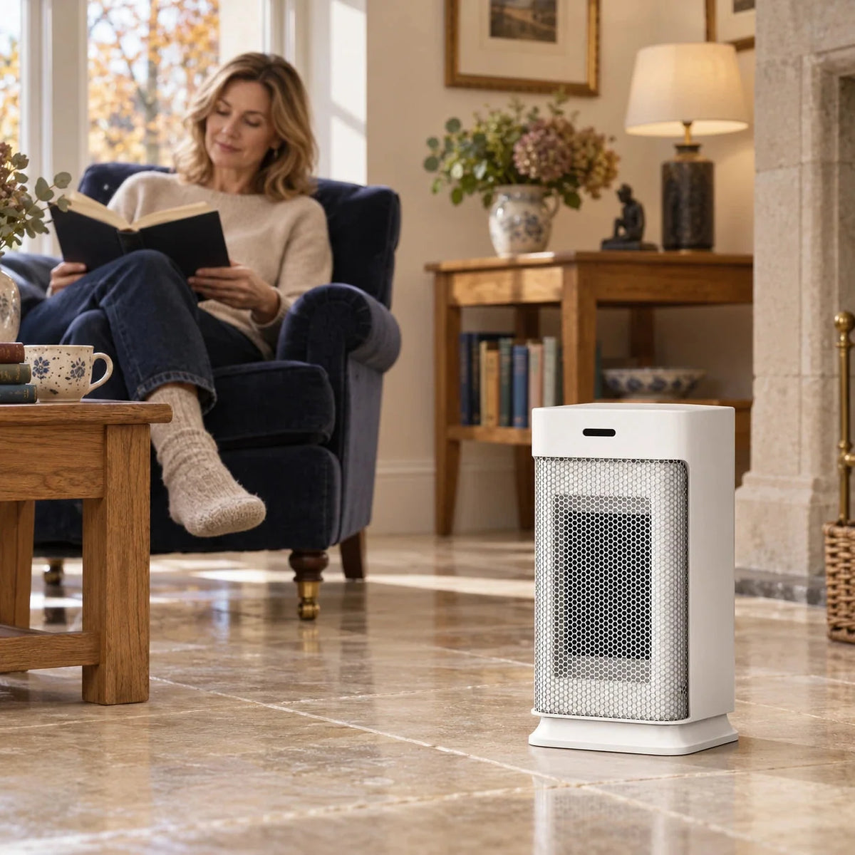 Compact Oscillating Fan Heater – 800/1200 W & Remote Control — photo 6