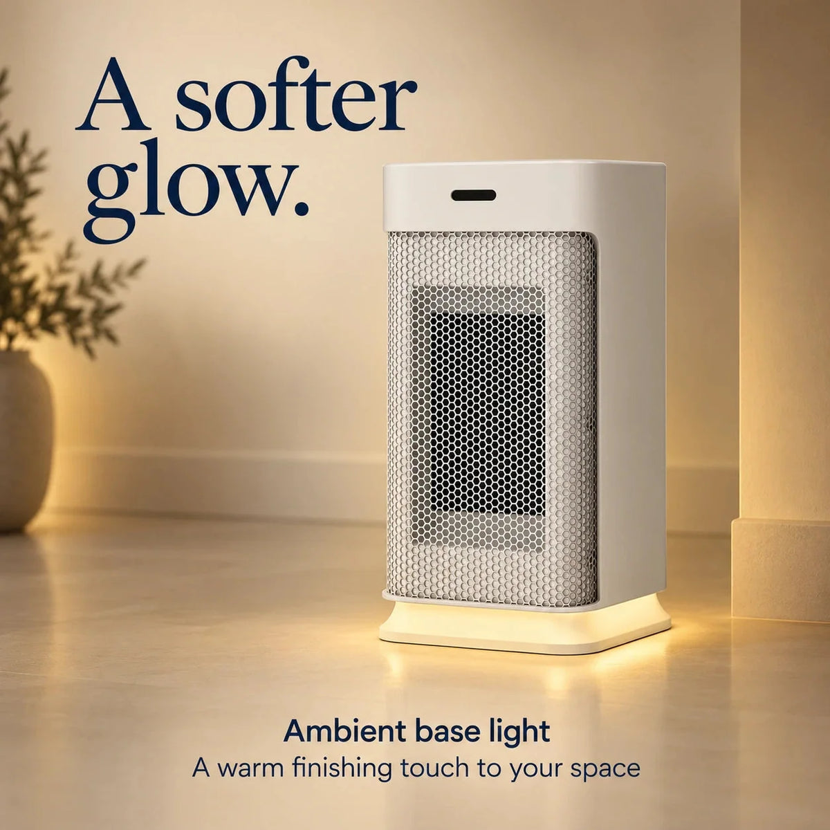 Compact Oscillating Fan Heater – 800/1200 W & Remote Control — photo 7