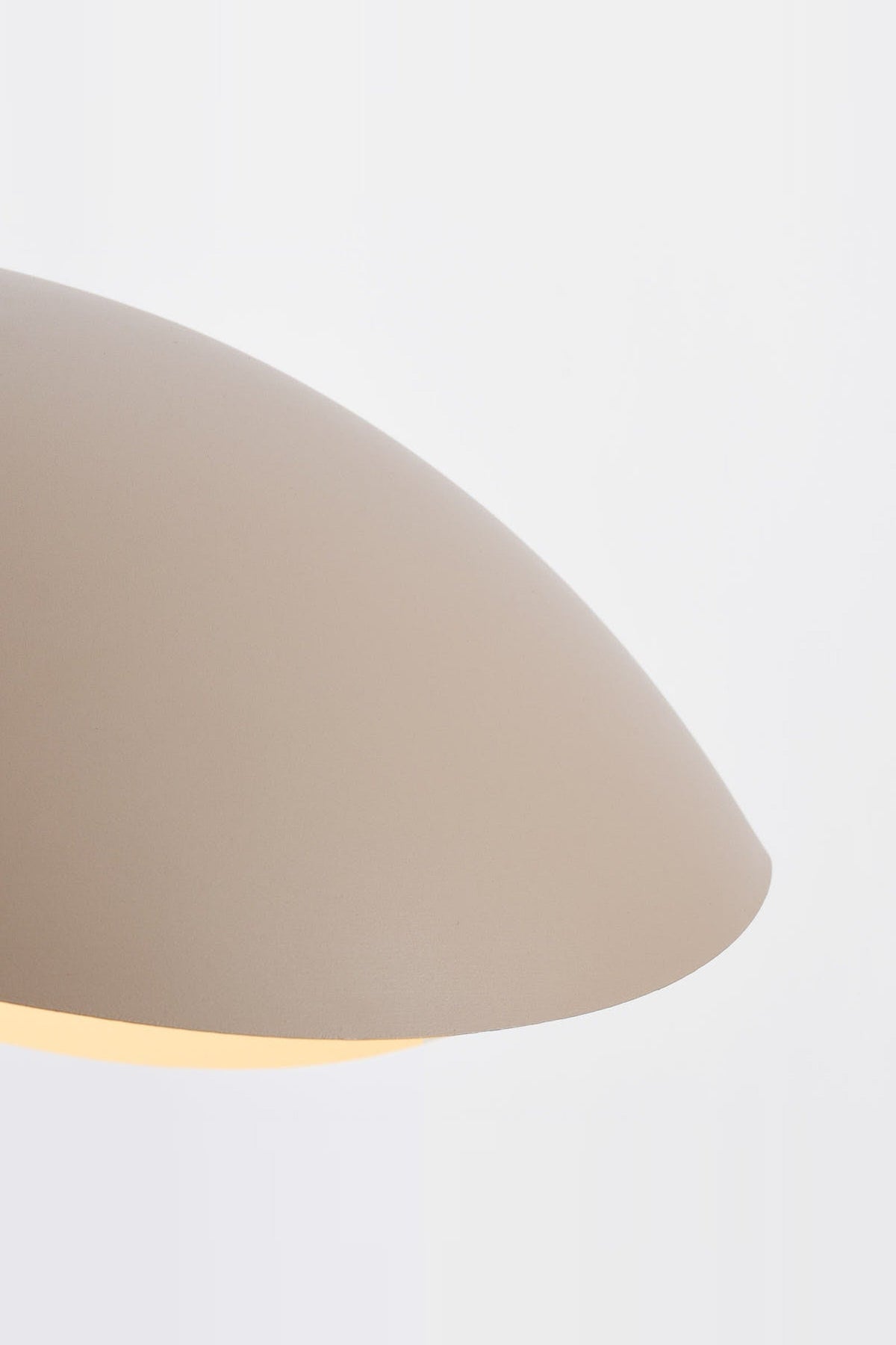 Wave Pendant Light – Organic Metal Shade, Sand Taupe, Adjustable Cord — photo 7
