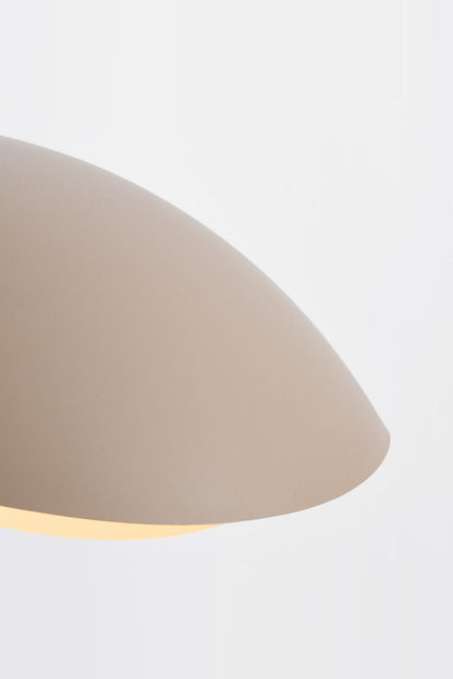 Wave Pendant Light – Organic Metal Shade, Sand Taupe, Adjustable Cord — photo 7