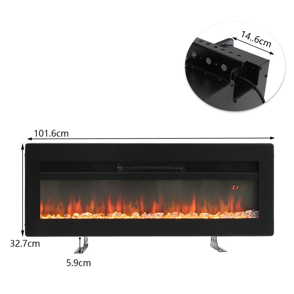 40/50/60/70 Inch Electric Fire with 12 Flame Colours & Remote Control — photo 8