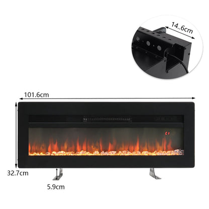 40/50/60/70 Inch Electric Fire with 12 Flame Colours & Remote Control — photo 8