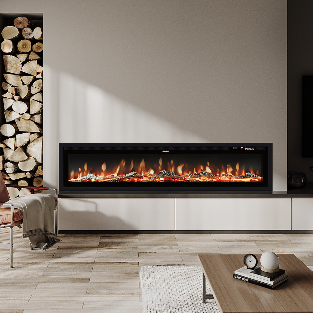 40/50/60 Inch Electric Fire with 12 Flame Colours & Remote Control — photo 11