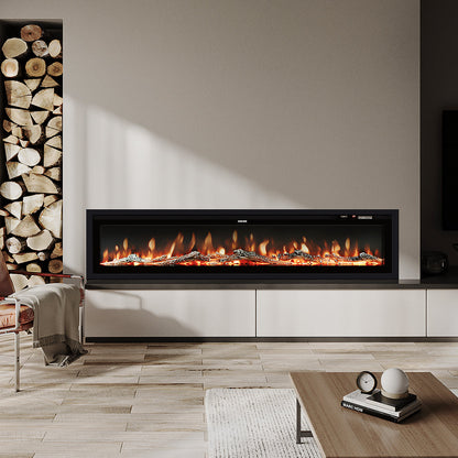 40/50/60 Inch Electric Fire with 12 Flame Colours & Remote Control — photo 11