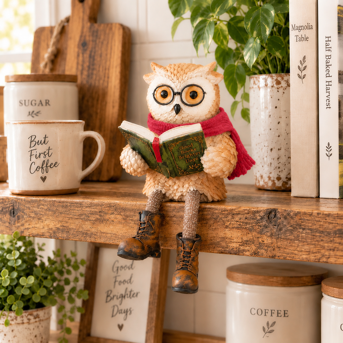 Nordspur | Cute Ornamental Figure of a Reading Owl — photo 10