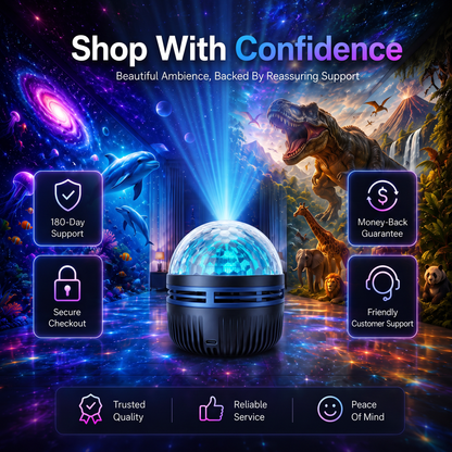 360° Dynamic Galaxy Sky Projector Night Light with Gooseneck and USB Power — photo 12