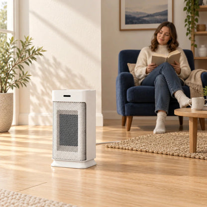 Compact Oscillating Fan Heater – 800/1200 W & Remote Control — photo 11