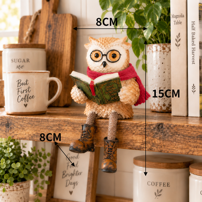 Nordspur | Cute Ornamental Figure of a Reading Owl — photo 11