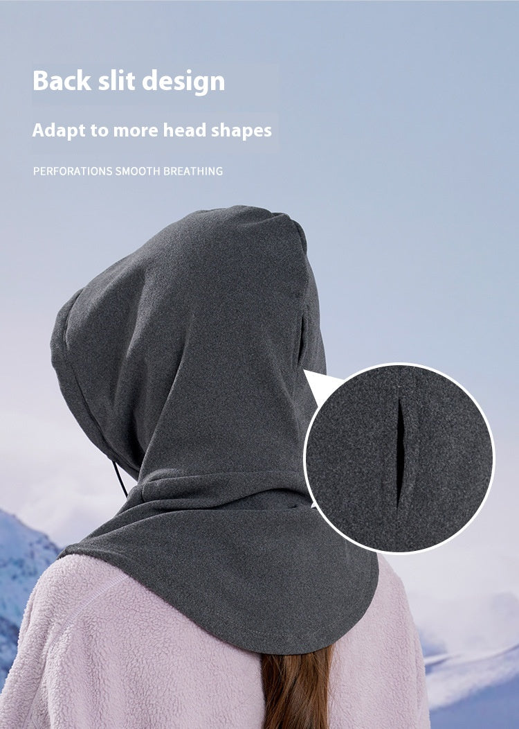 3-in-1 Thermal Fleece Balaclava | Windproof Hood, Neck Warmer & Face Mask in One | Warm Winter Ski, Cycling, Running & Dog Walking Hat for Men & Women | Adjustable Drawstring | 4 Colours — photo 11