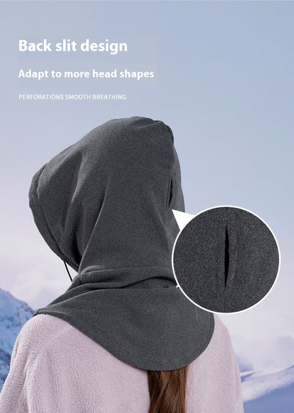 3-in-1 Thermal Fleece Balaclava | Windproof Hood, Neck Warmer & Face Mask in One | Warm Winter Ski, Cycling, Running & Dog Walking Hat for Men & Women | Adjustable Drawstring | 4 Colours — photo 11