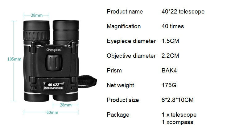 Compact HD Binoculars – Lightweight Binoculars with Coated Optics & Non-Slip Grip for Hiking, Bird Watching & Concerts — photo 12