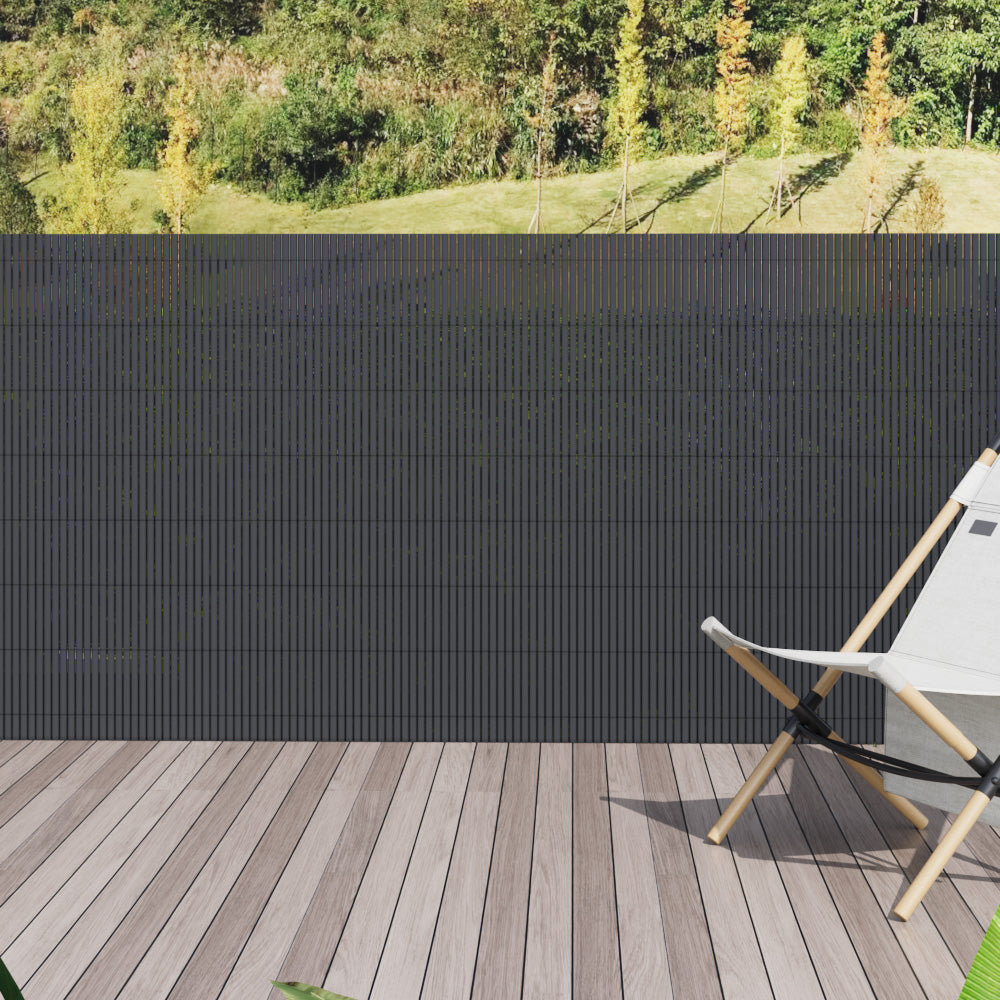 Dark Grey Garden Fence Outdoor Privacy Screen — photo 3