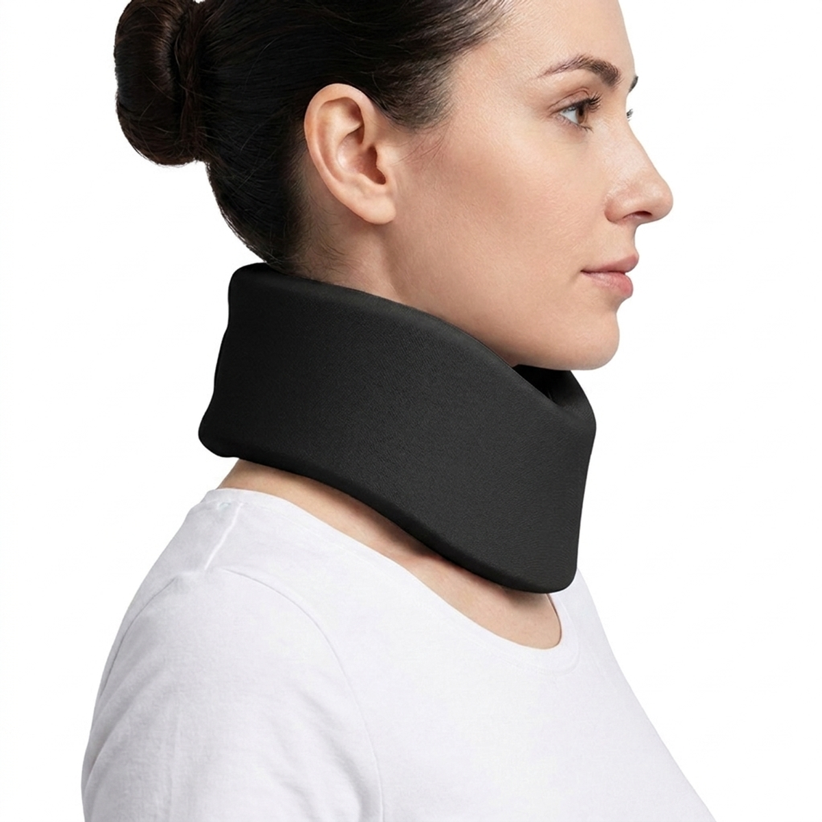 Adjustable Neck Brace Support Collar with Soft Padding — photo 2