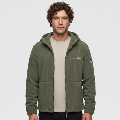 Men's Windproof Hooded Fleece Jacket for Walking & Hiking — photo 1