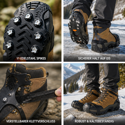 11-Spike Stainless Steel Ice Cleats for Shoes and Boots (Pair) — photo 2