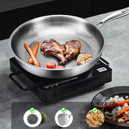 Titanium Frying Pan – Uncoated Non-Stick Hammer-Pattern Cookware — photo 9