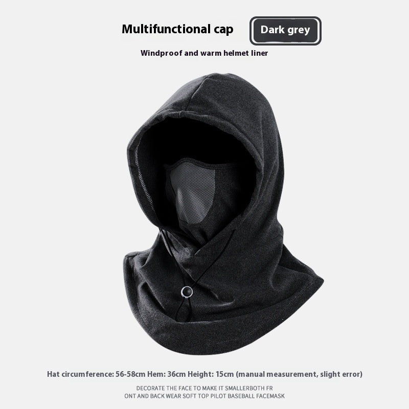 3-in-1 Thermal Fleece Balaclava | Windproof Hood, Neck Warmer & Face Mask in One | Warm Winter Ski, Cycling, Running & Dog Walking Hat for Men & Women | Adjustable Drawstring | 4 Colours — photo 15