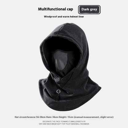 3-in-1 Thermal Fleece Balaclava | Windproof Hood, Neck Warmer & Face Mask in One | Warm Winter Ski, Cycling, Running & Dog Walking Hat for Men & Women | Adjustable Drawstring | 4 Colours — photo 15