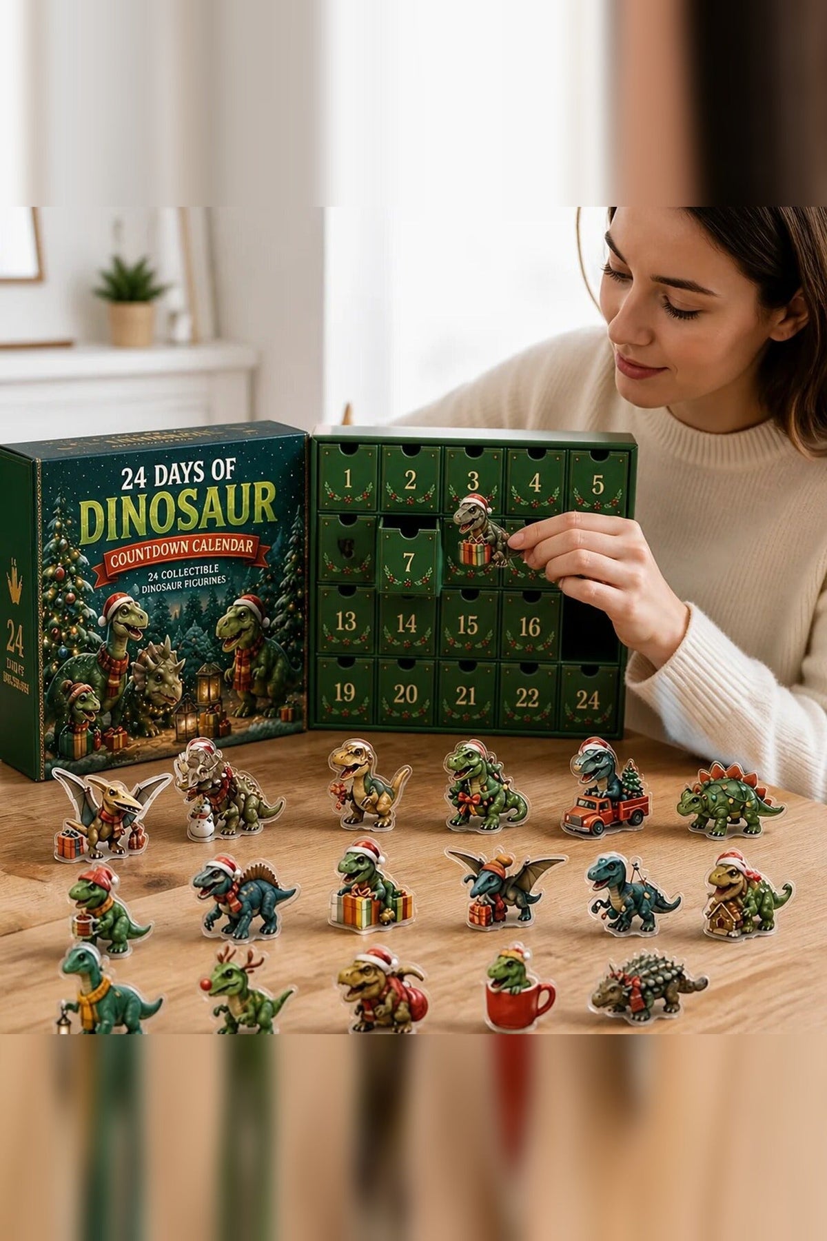Dinosaur Acrylic Advent Calendar 2026 – 24 Colourful Figures — photo 3