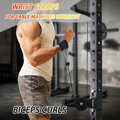 Adjustable Anti Slip Weight Lifting Wrist Straps in Durable Nylon for Deadlifts, Rows and Pull Ups — photo 3