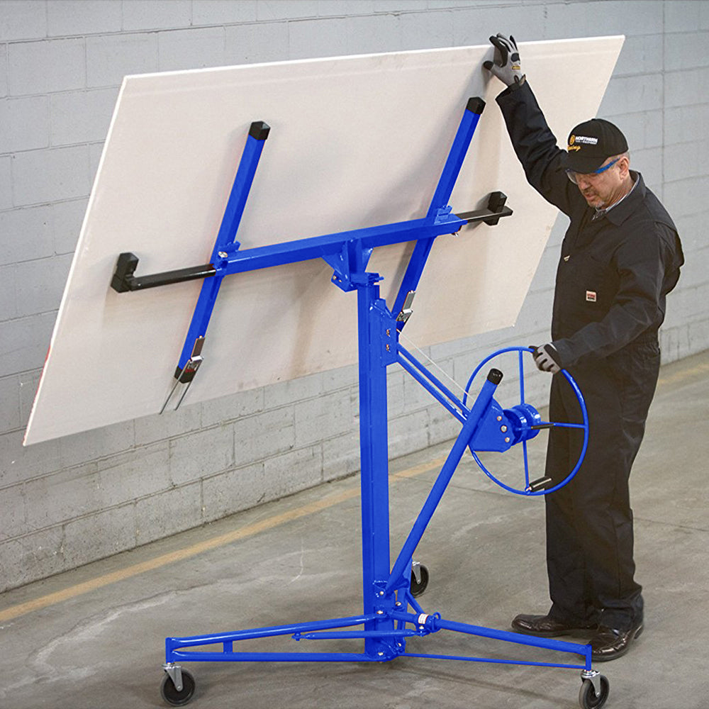 11 Ft Plasterboard Lifter with Rolling Casters Panel Hoist — photo 2