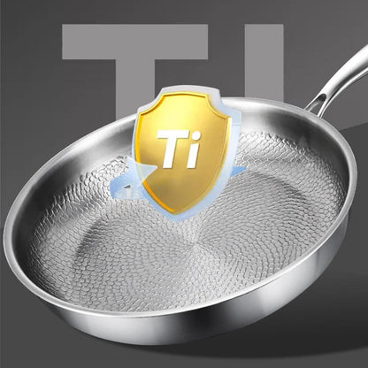 Titanium Frying Pan – Uncoated Non-Stick Hammer-Pattern Cookware — photo 12