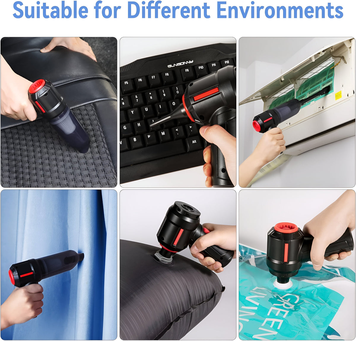 Rechargeable Mini Handheld Vacuum (6000Pa) — photo 3