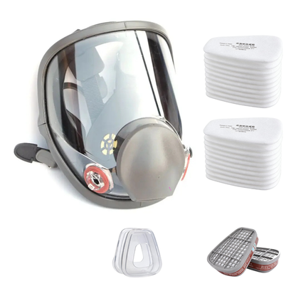 Full Face Respirator Mask with Anti-Fog Lens & Replaceable Filters — photo 5